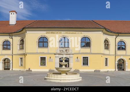 Das Universitätsgebäude vom 1. Dezember 1918 in Alba Iulia, Rumänien, Europa Stockfoto