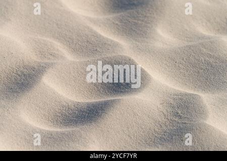 Durch den Wind im Sand entstandene Strukturen, Insel Amrum, Nationalpark Schleswig-Holsteinisches Wattenmeer, Deutschland, Schleswig-Holstein, Nordseeküste Stockfoto