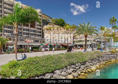 Anfi del Mar, Playa de la Verga, Arguineguin, Gran Canaria, Kanarische Inseln, Spanien Stockfoto