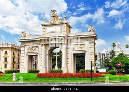 Stadtbild Sehenswürdigkeiten von Valencia - Stadt in Spanien. Stockfoto