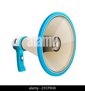 Illustration der Vektor Megaphon auf weißem Hintergrund Stockfoto