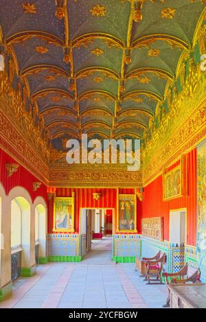 Segovia, Spanien - Juni 07, 2017: in Alcazar von Segovia (buchstäblich, Segovia Festung) ist eine Burg, in der alten Stadt Segovia, Spanien. Stockfoto