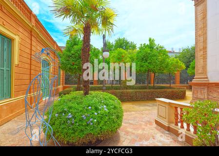 Civic Center Sirenen (Centro Civico Las Sirenas) in der Innenstadt von der Stadt Sevilla - ist die größte Stadt der Autonomen Gemeinschaft von Andalusien, Spanien. Stockfoto