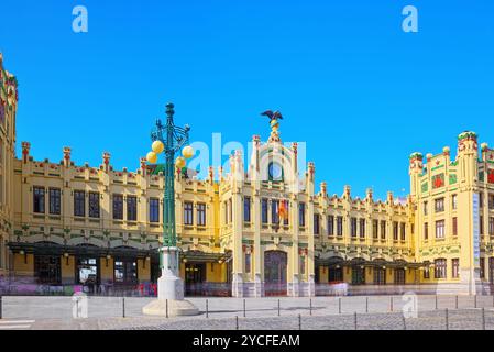 Nord Bahnhof (Estació del Nord). Valencia ist die Hauptstadt der Autonomen Gemeinschaft Valencia und die drittgrösste Stadt in Spanien nach M Stockfoto