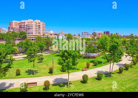 Stadtansichten von Valencia, an der Ostküste Spaniens, ist die Hauptstadt der Autonomen Gemeinschaft Valencia und die drittgrösste Stadt in Spanien. Stockfoto