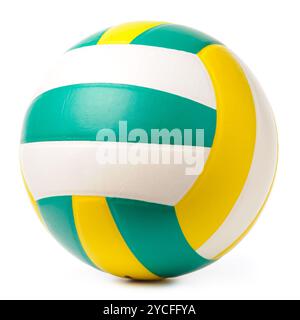 Volleyball-Ball isoliert auf weiss Stockfoto