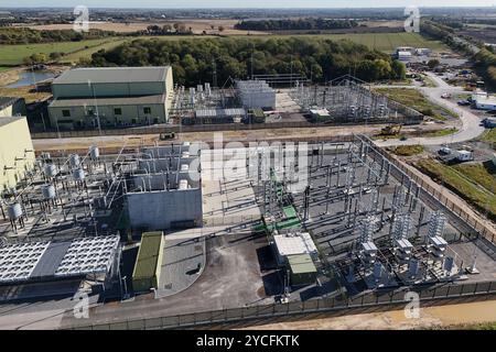 Dogger Bank Wind Farm Konverterstation, Creyke Beck Umspannwerk Beverley East Yorkshire Stockfoto