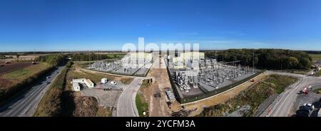 Dogger Bank Wind Farm Konverterstation, Creyke Beck Umspannwerk Beverley East Yorkshire Stockfoto