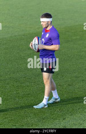 Girona, Spanien, 23. Oktober 2024 - Harry Randall Training im Elite Männer England Rugby Trainingscamp Camiral Wellness Club, Girona Credit: Howard Sayer/Alamy Live News Stockfoto