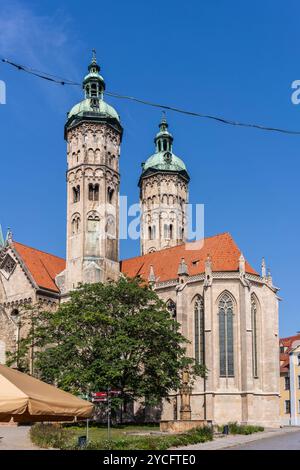 Naumburger Dom (Saale) - eine Kathedrale im romanischen Stil und UNESCO-Weltkulturerbe, Naumburg, Sachsen-Anhalt, Deutschland, Europa Stockfoto