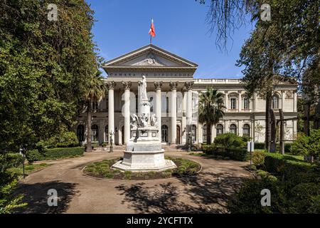 Ehemaliges Repräsentantenhaus. Santiago de Chile, Metropolregion Santiago, Chile. Stockfoto