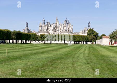 Schloss Chambord, Loiretal, Frankreich Stockfoto