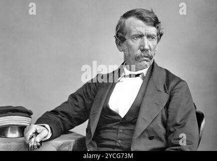 DAVID LIVINGSTONE (1813–1873) schottischer Missionar und Entdecker um 1864 Stockfoto