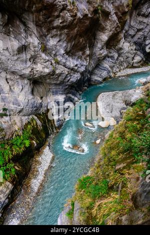 Schwalbengrotte, Yanzikou Trail, Taroko Gorge im Taroko Nationalpark, Taiwan Stockfoto