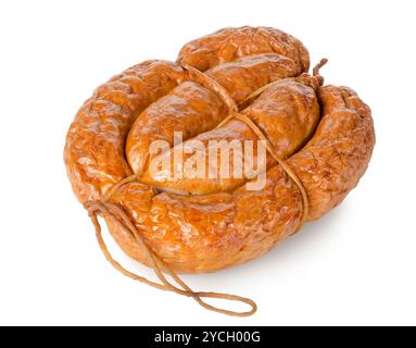 Paar geräucherte Wurst Stockfoto