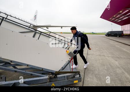 Amsterdam, Niederlande. Oktober 2024. AMSTERDAM, NIEDERLANDE - 23. OKTOBER: Mayckel Lahdo von AZ Alkmaar vor dem Spiel der UEFA Europa League 2024/25 League Phase MD3 gegen Tottenham Hotspur in Schiphol am 23. Oktober 2024 in Amsterdam, Niederlande. (Foto von Ed van de Pol/Orange Pictures) Credit: Orange Pics BV/Alamy Live News Stockfoto