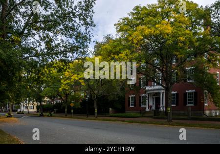 Eine Seitenansicht der 37 Chestnut Street, Salem, Massachusetts, USA Stockfoto