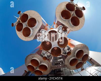 Details des Raum-Raketentriebwerk Stockfoto