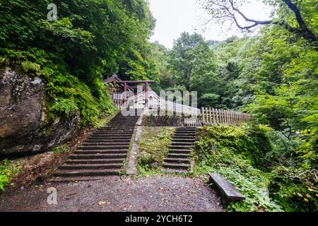 Togakushi-Schrein in der Nähe von Nagano in Japan Stockfoto