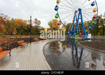 Riesenrad im Herbst park Stockfoto