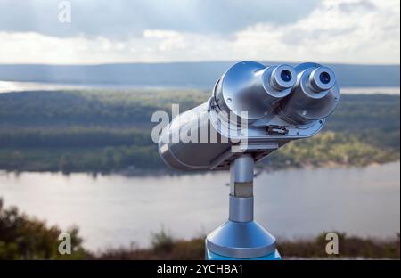 Münz-Fernglas Stockfoto