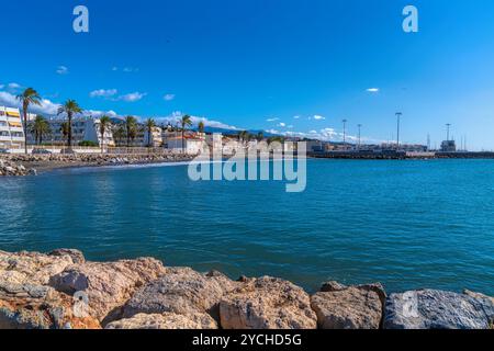 Caleta de Velez puerto Port Spanien Provinz Malaga Andalusien Stockfoto