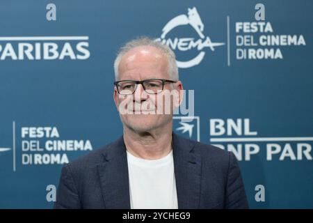 Rom, Italien. Oktober 2024. Regisseur Thierry Fremaux nimmt am Fotoruf des Films „Lumiere, Le Cinema!“ Teil Während des 19. Rom Film fest im Auditorium Parco Della Musica am 23. Oktober 2024 in Rom, Italien. Quelle: Live Media Publishing Group/Alamy Live News Stockfoto