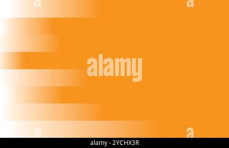 Ein moderner orangefarbener Hintergrund mit weichen geometrischen Blöcken, die im Bild verblassen. Stock Vektor
