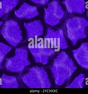 Künstliches lila Fell für Hintergrund oder Textur Stockfoto