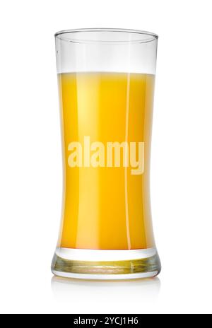 Saftige Orangensaft in ein großes Glas Stockfoto