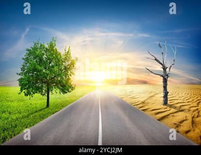 Die globale Erwärmung in der Natur Stockfoto