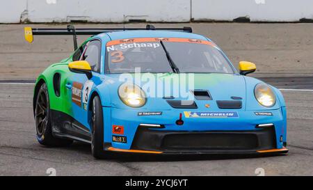 Hockenheim, Deutschland. Oktober 2024. Nathan Schaap (NED), 20.10.2024, Hockenheim (Deutschland), Motorsport, Porsche Carrera Cup Deutschland, Hockenheimring 2024 Credit: dpa/Alamy Live News Stockfoto