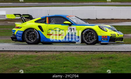 Hockenheim, Deutschland. Oktober 2024. Sebastian Freymuth (DE), 18.10.2024, Hockenheim (Deutschland), Motorsport, Porsche Carrera Cup Deutschland, Hockenheimring 2024 Credit: dpa/Alamy Live News Stockfoto