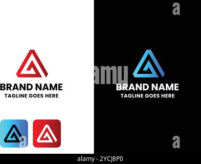 Ein Logo Stock Vektor