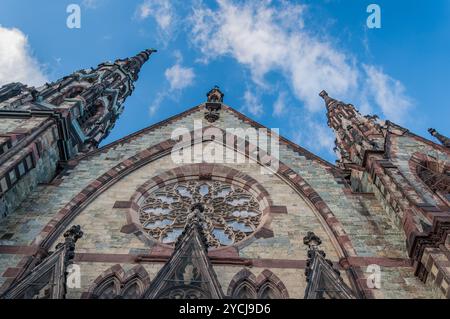 Die Historic Methodist Church in Mount Vernon, Baltimore MD USA Stockfoto