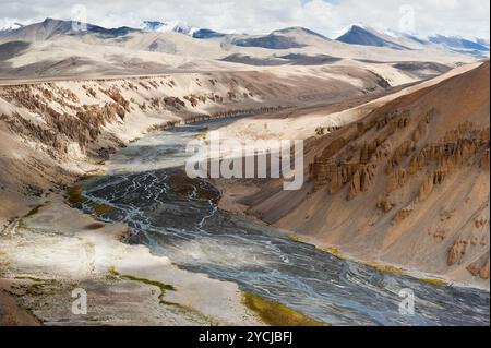 Himalaya Hochgebirgslandschaft. Indien, Ladakh Stockfoto