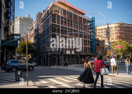 Bauarbeiten im Stadtteil Tribeca in New York am Samstag, 12. Oktober 2024. (© Richard B. Levine) Stockfoto