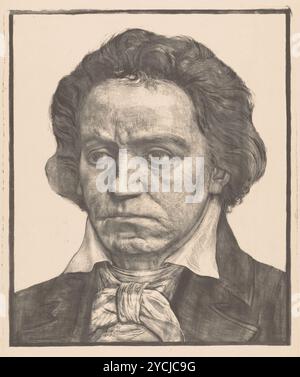 Porträt von Ludwig van Beethoven - von Antoon Derkinderen, 1902 Stockfoto