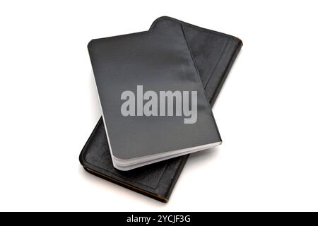 Schwarze Notebooks Stockfoto