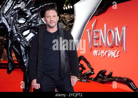 Tom Hardy besuchte die Premiere von The Venom: The Last Dance UK beim BFI IMAX in London. Bilddatum: Mittwoch, 23. Oktober 2024. Stockfoto