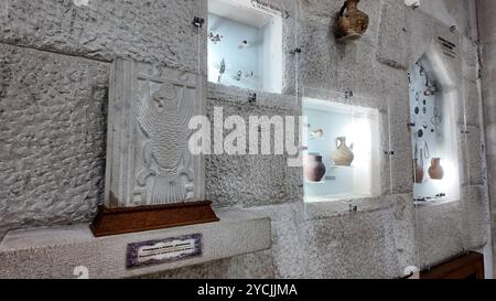 Blick vom historischen Skanderbeg Museum in der albanischen Stadt Kruje Stockfoto