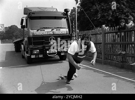 Dateifoto vom 10.08.1983 von Europes Strongest man, shot Putter Geoff Capes, der im Alter von 75 Jahren gestorben ist, gab British Athletics bekannt. Ausgabedatum: Mittwoch, 23. Oktober 2024. Stockfoto