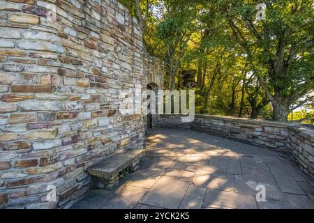 Ochs Overlook and Museum at Point Park am Lookout Mountain im Chickamauga & Chattanooga National Military Park. (USA) Stockfoto