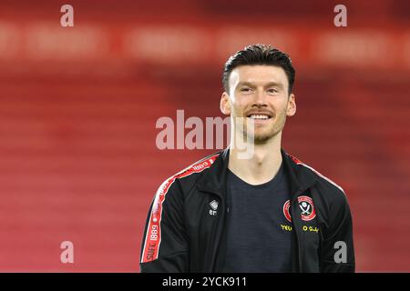 Middlesbrough, Großbritannien. Oktober 2024. Kieffer Moore von Sheffield United während des Sky Bet Championship Matches im Riverside Stadium, Middlesbrough. Der Bildnachweis sollte lauten: Simon Bellis/Sportimage Credit: Sportimage Ltd/Alamy Live News Stockfoto