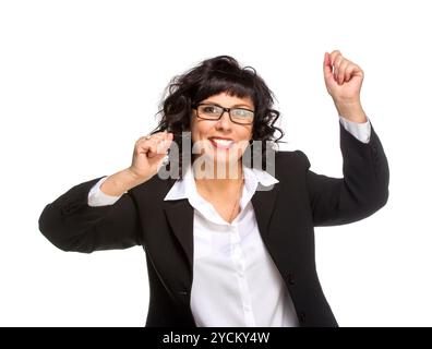 Freundliche Senior Business Frau Stockfoto