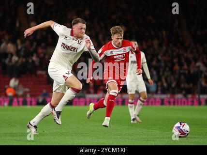 Middlesbrough, Großbritannien. Oktober 2024. Harry Souttar von Sheffield United während des Sky Bet Championship Matches im Riverside Stadium, Middlesbrough. Der Bildnachweis sollte lauten: Simon Bellis/Sportimage Credit: Sportimage Ltd/Alamy Live News Stockfoto