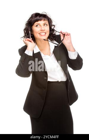 Freundliche Senior Business Frau Stockfoto