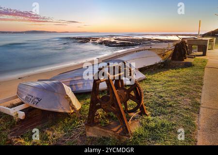 Sonnenaufgang am Long Reef Australien Stockfoto