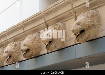 Tempel E von Selinunte, regionales Archäologisches Museum Antonio Salinas, Palermo, Sizilien, Italien Stockfoto