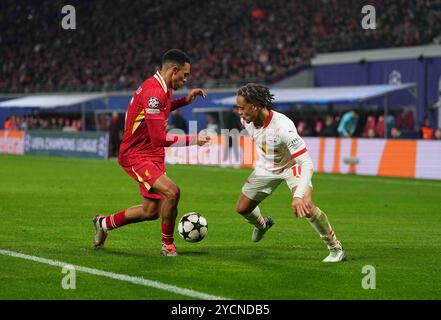 Red Bull Arena, Leipzig, Deutschland. Oktober 2024. RB Leipzig gegen Liverpool, in der Red Bull Arena, Leipzig, Deutschland. Ulrik Pedersen/CSM/Alamy Live News Stockfoto